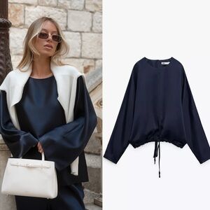 ✨🎁 Zara Satin Effect Blouse - New 🎁✨